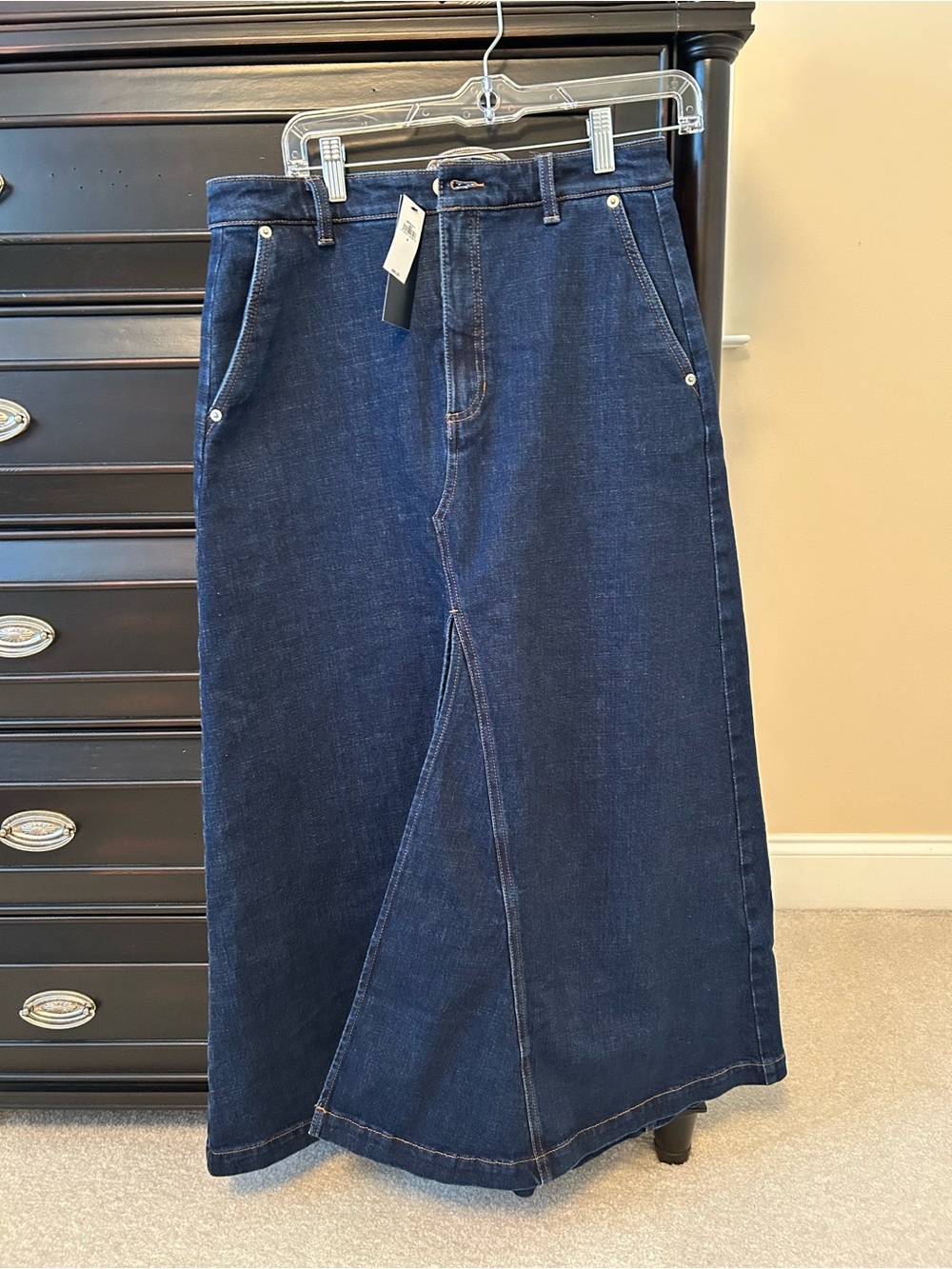Banana Republic Indigo Denim Maxi Skirt
